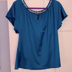WHBM Short Sleeve Blouse size Laege